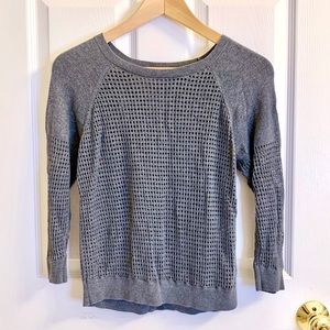 Express size S mesh pattern sweater